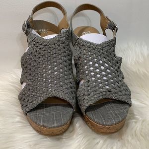Sonoma Good for Life Taffy Wedge Sandals Grey Size 11 Medium
